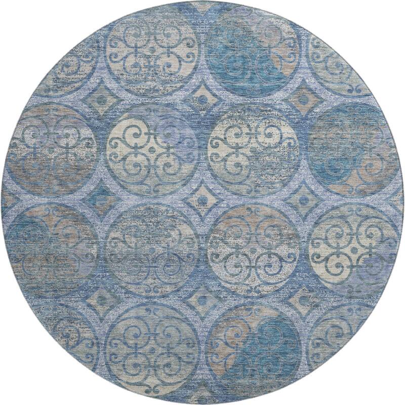 Premium Washable Super Soft Traditional Scroll Mayfield Rug