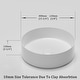 preview thumbnail 26 of 36, BNK 16 inch White Ceramic Circular Vessel Bathroom Sink