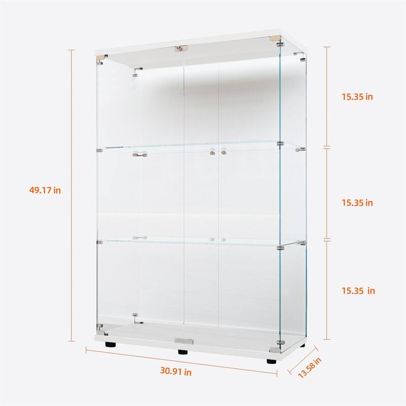 Tempered Glass Display Cabinet,Storage Cabinet,File Cabinet,with LED