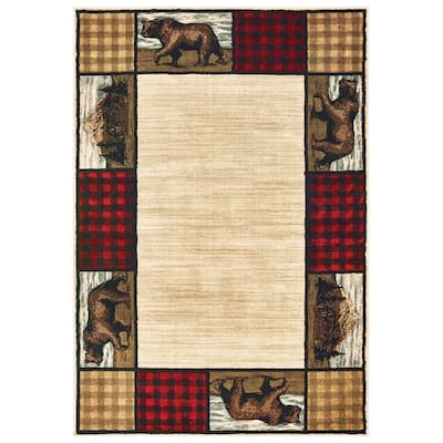 Style Haven Westley Bear Lodge Buffalo Plaid Area Rug