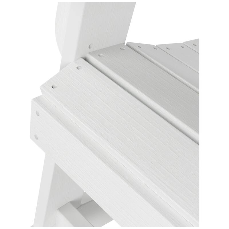 Vineyard HIPS Outdoor Eco-Friendly All Weather Seashell Rocking Adirondack Chairs (Set of 4)