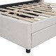 preview thumbnail 17 of 30, Full Size Upholstered Platform Bed with 2 Drawers
