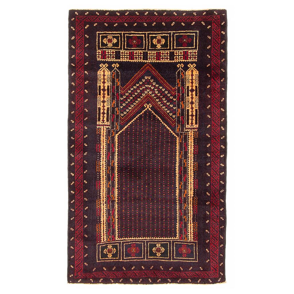 Teimani Navy Rug 3'0" x 5'3" - 3'0 x 5'3