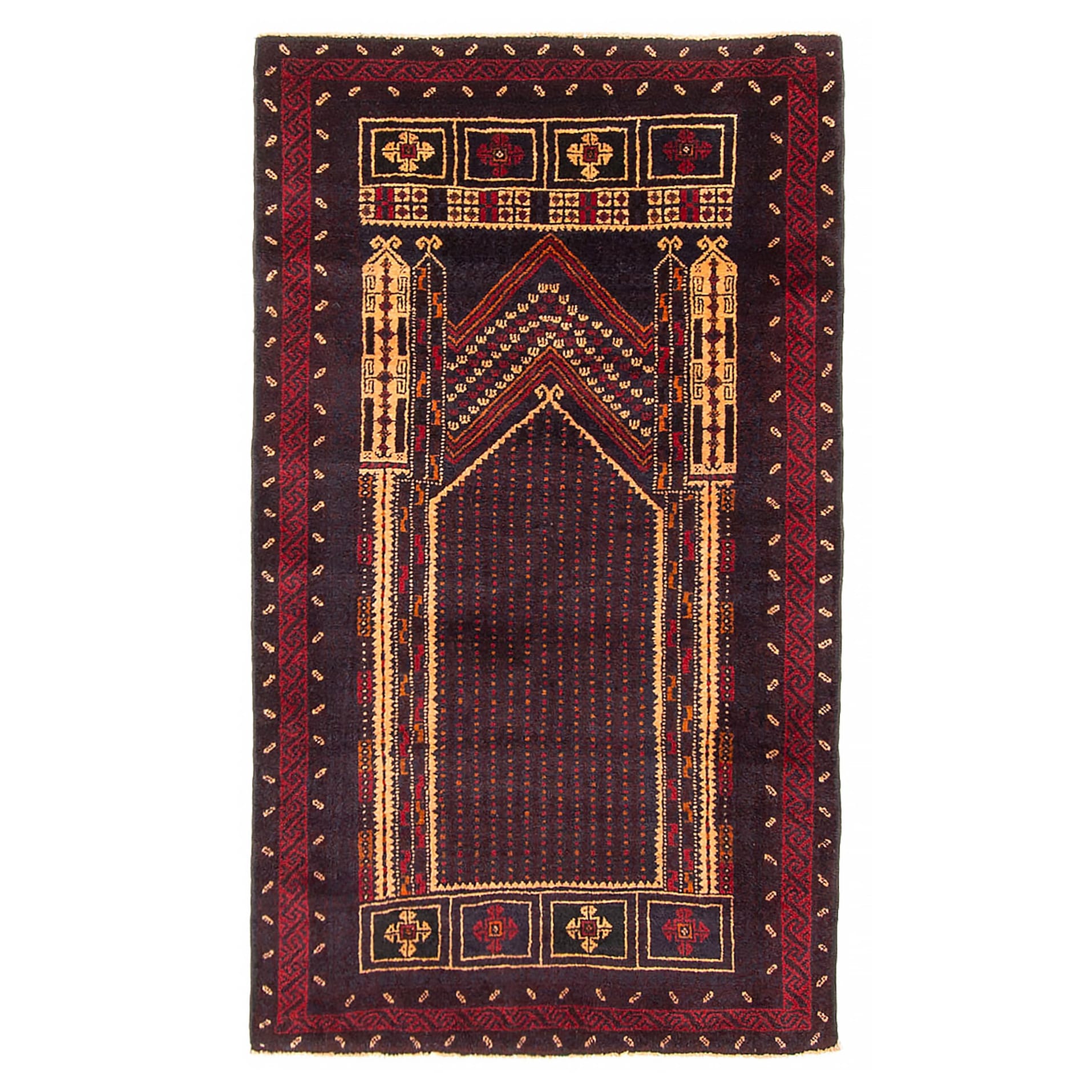 Teimani Navy Rug 3'0" x 5'3" - 3'0 x 5'3