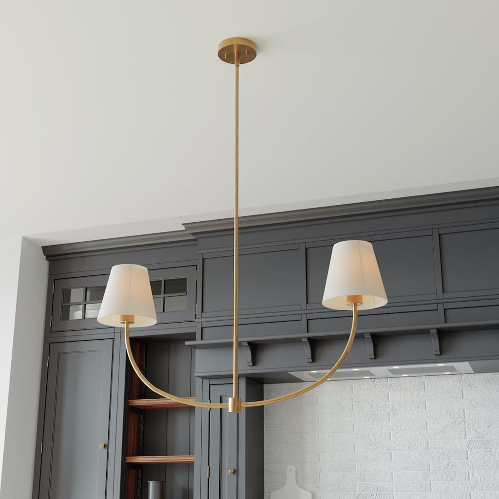 Acroma 2 - Light Dimmable Traditional Fabric Chandelier