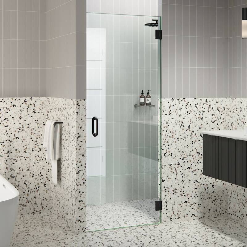 Glass Warehouse GW-DO-27 Albedo 78" High x 27" Wide Hinged Frameless