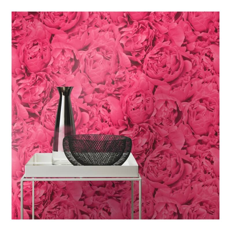 Rasch Rosenfield Pink Floral Wallpaper - 20.5 x 396 x 0.025