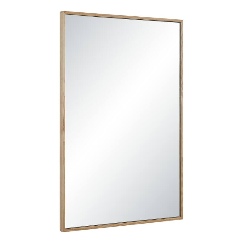 Renwil Greyson 36" H x 24" W Wall Mirror, Beige - Beige/Silver
