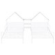 preview thumbnail 5 of 10, Space-Saving Metal Double Twin Platform Bed Frame w/House-Shaped Headboard & a Built-in Nightstand, No Box Spring Needed, White