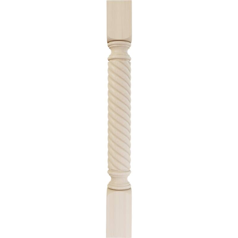 3 3/4"W x 3 3/4"D x 35 1/2"H Hamilton Rope Cabinet Column