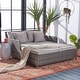 preview thumbnail 1 of 59, SAFAVIEH Outdoor Cadeo Wicker Daybed with Pillows and Cushions
