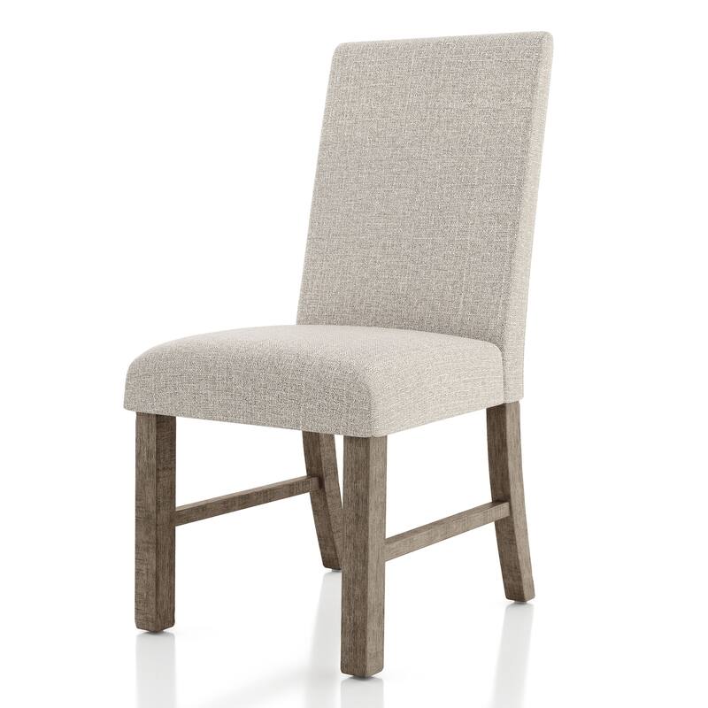 Furniture of America Jusk Rustic Grey Wood 5-Piece Dining Table Set