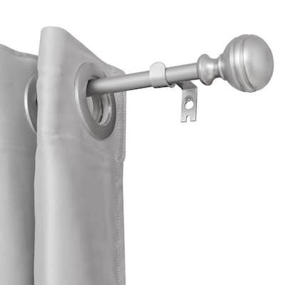UTOPIA ALLEY 5/8 Inch Curtain Rod - Adjustable Drapery Rods, Bedroom & Living Room Decorative Curtain Rods