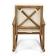 preview thumbnail 17 of 15, Candel Outdoor Acacia Wood Rocking Chair (Set of 2) by Christopher Knight Home