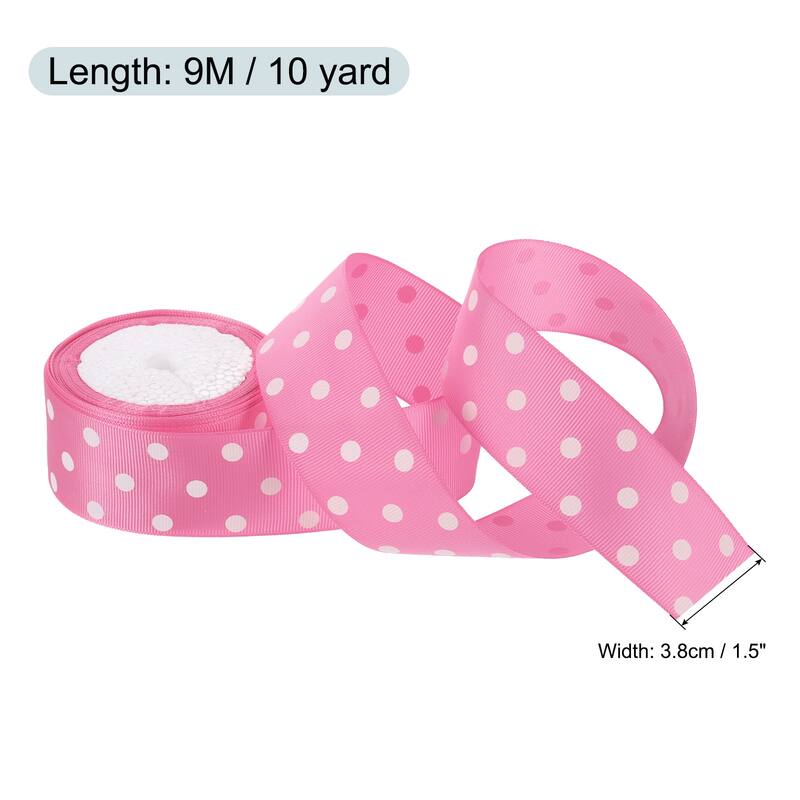 Grosgrain Ribbons with Dots Ribbon Bow Decoration