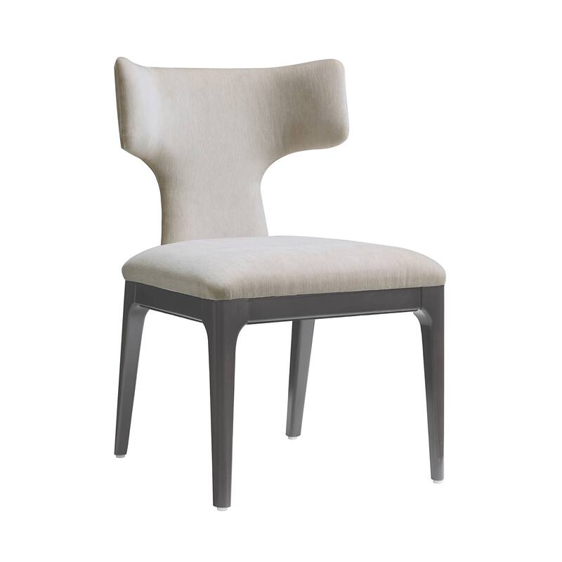 Eloria Chenille Wood Side Chair Set of 2