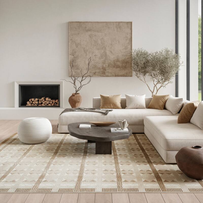 Nourison Nordic Indoor only Geometric Area Rug