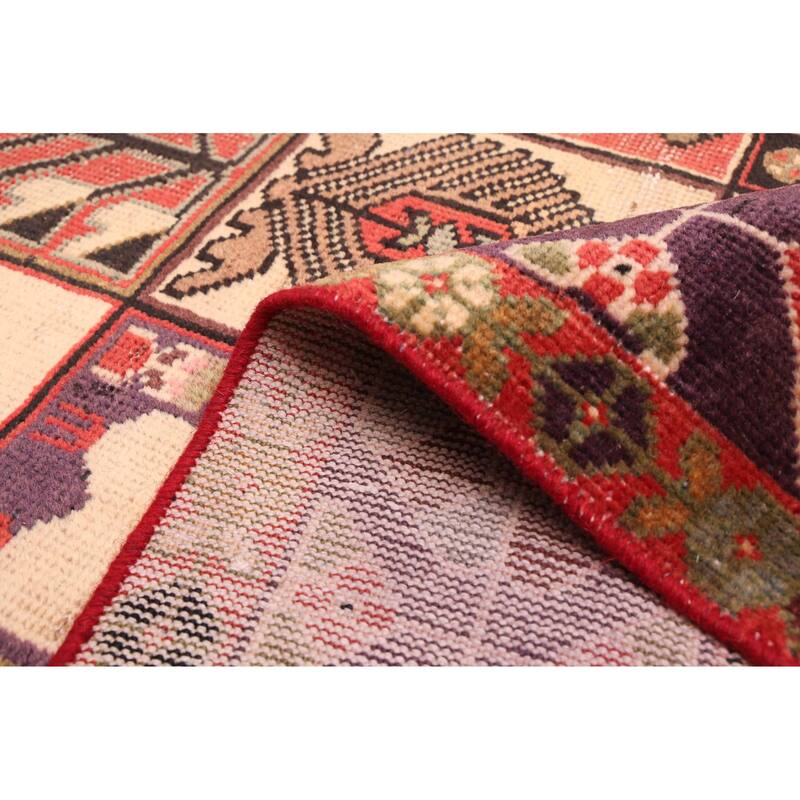 ECARPETGALLERY Hand-knotted Antalya Vintage Beige, Red Wool Rug - 6'7 x 9'8