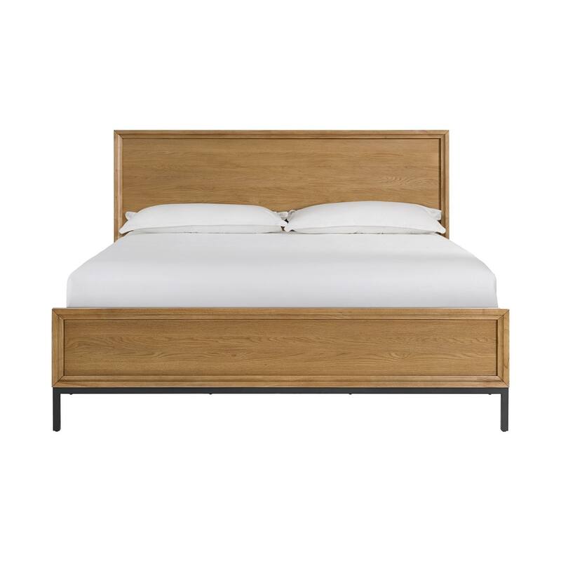 Newport Wood Bed, Natural Oak, King