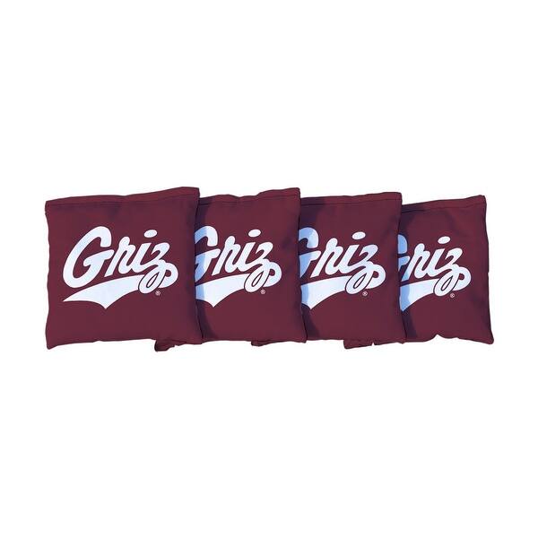 slide 2 of 3, Montana Grizzlies Burgundy Cornhole Bags All-Weather Resin Filled