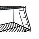 preview thumbnail 10 of 10, Noise Reduced Design Metal Bunk Bed with Solid construction, Safety guaranteed, Twin over Full,Black