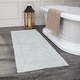 preview thumbnail 124 of 124, Fabstyles Basix Soft & Absorbent Reversible Cotton Bath Rug 24 x 60 - Silver