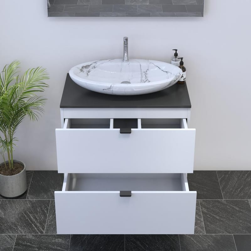 Ines 2S 80 Floating Bathroom Vanity (32" Width)