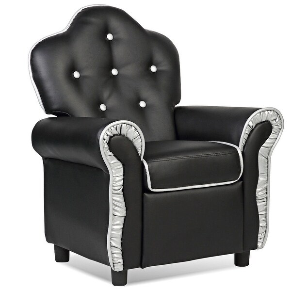 Black/Pink/Orange Living Room Kids Sofa-Black