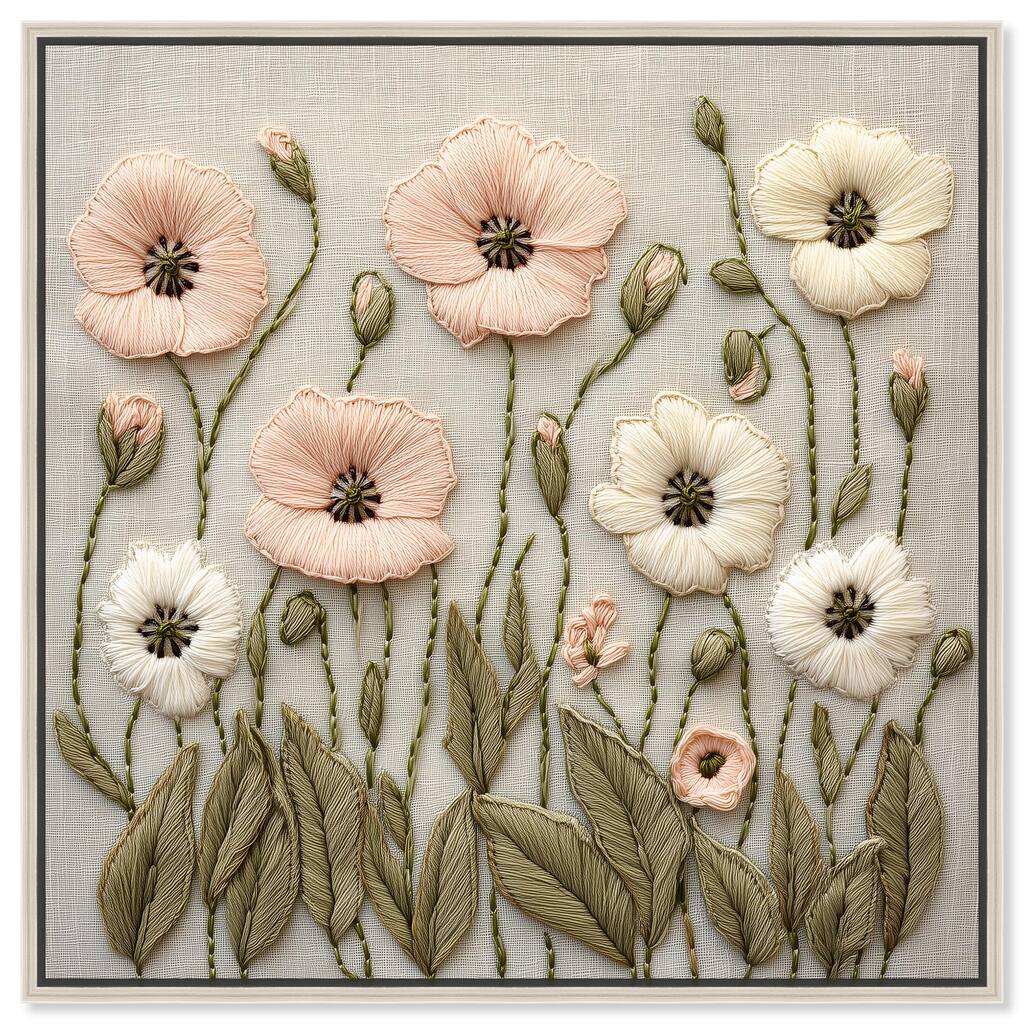 Stitched Serenity I Canvas by Art Remedy