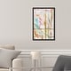 preview thumbnail 4 of 64, Bright Days, Pastel Bright Strokes Modern Gold Canvas Wall Art Print for Living Room