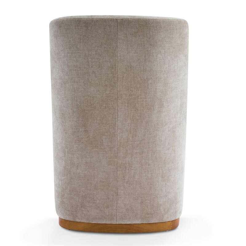 Christopher Knight Home - Modern Upholstered Rubber Wood Dining Chairs with High Back