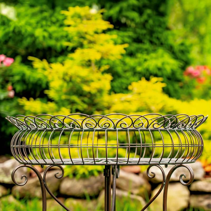 Set of 3 Round Plant Stands with Baskets "Copenhagen 1843"