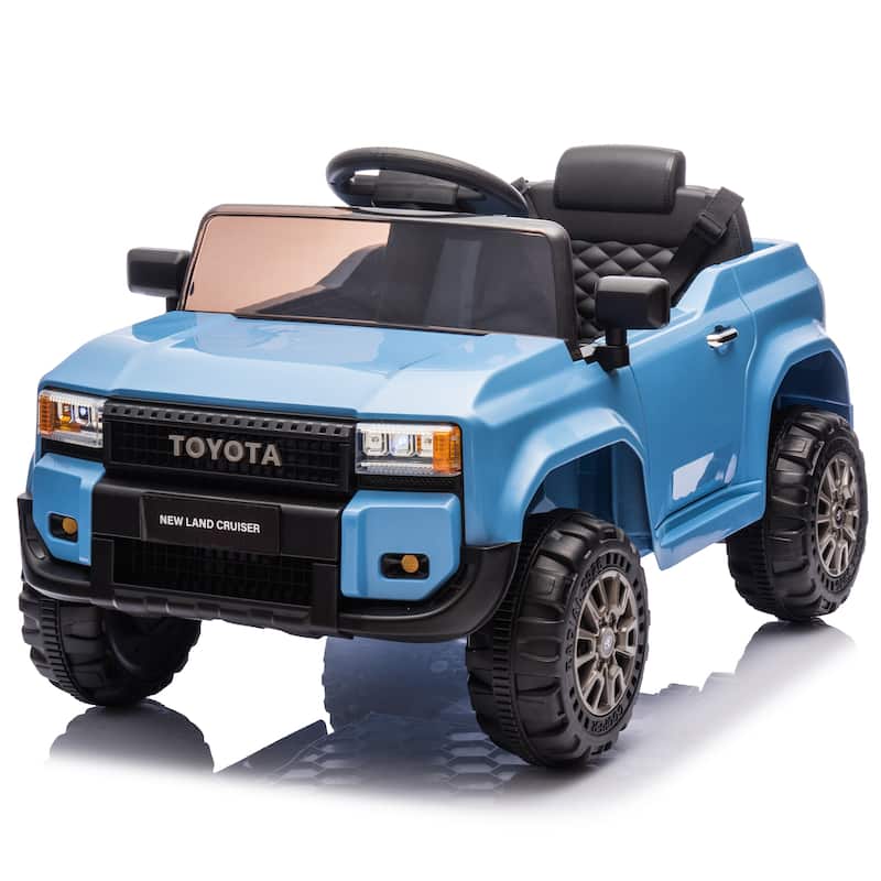 12V Kids Ride On Car W/Parents Control,Licensed Toyota LC250 2024,Four-wheel suspension,Adjustable volume,For Kids Aged 2-4 - Blue