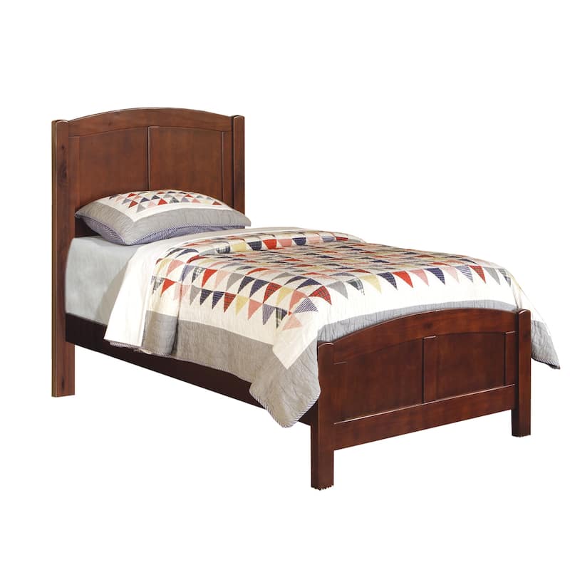 Bedroom Twin Size Panel Bed - Cherry