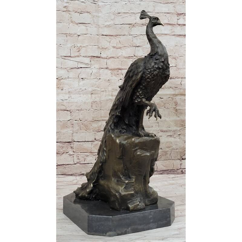 Hand Made Original Milo Pea Bronze Sculpture Bird Statue Figurine Figure
