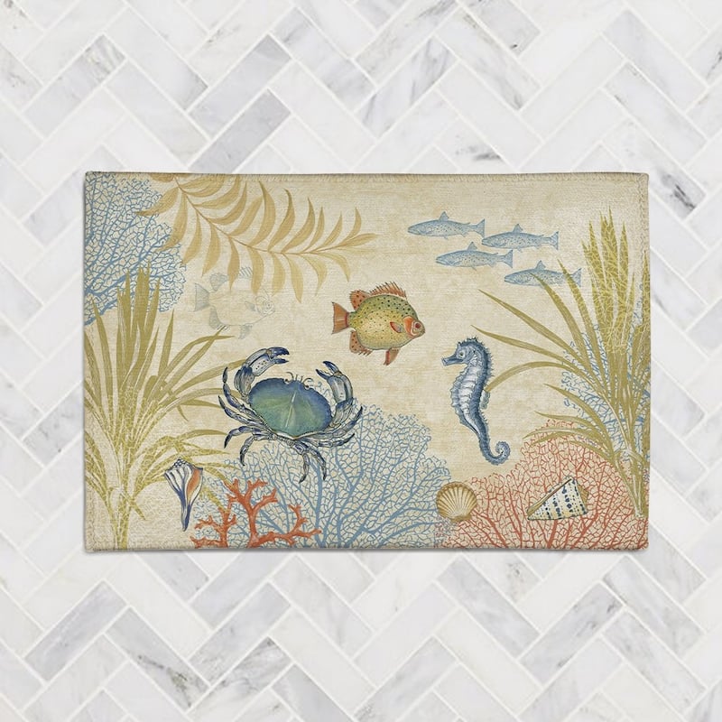 Laural Home Oceana Chenille Accent Rug