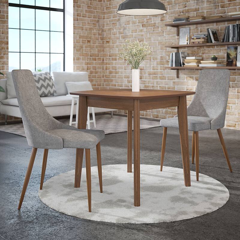 Mid-Century Fabric and Metal Dining Chair, Set of 4