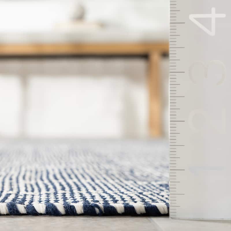 Home Conservatory Squares Handwoven Indoor/Outdoor Area Rug
