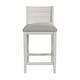 preview thumbnail 5 of 13, Hillsdale Furniture Fowler Upholstered Wood Stool, Sea White