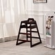 preview thumbnail 12 of 24, Wooden Double Solid Wood Feeding, Eat & Grow Portable High, Easy to Clean Baby Booster Chair in Walnut Finish