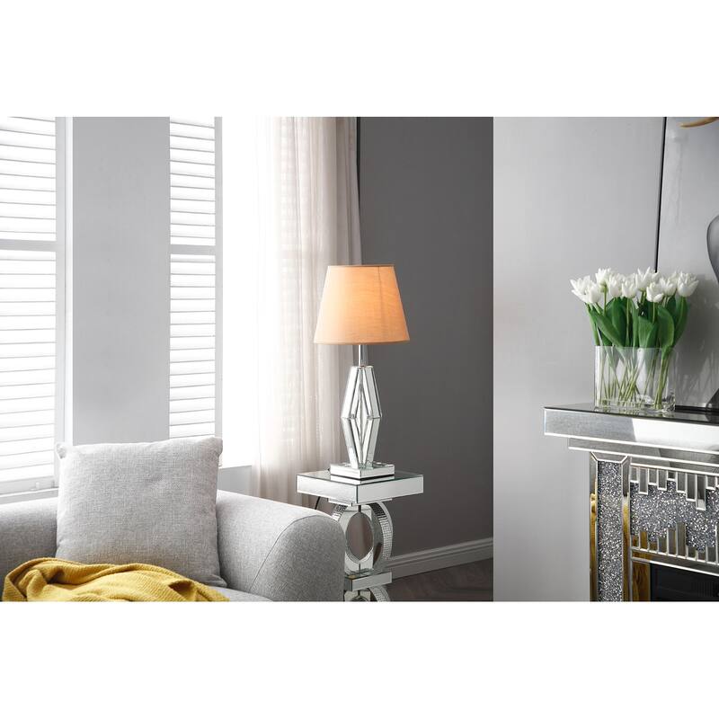 Decor 26 in. Tan Table Lamp