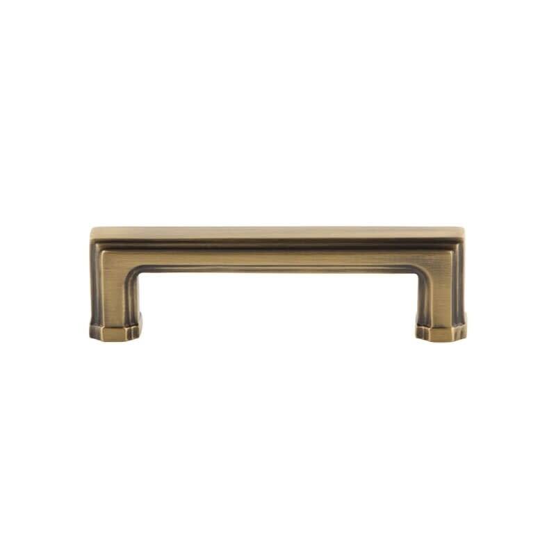 Grandeur CARR-BRASS-PULL-3 Carre 3" Center to Center Solid Metal - Vintage Brass