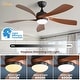 preview thumbnail 34 of 118, Sofucor 45/52 Inch Ceiling Fan with Remote & Lights Quiet DC Motor 5 Blade High CFM Modern Fan
