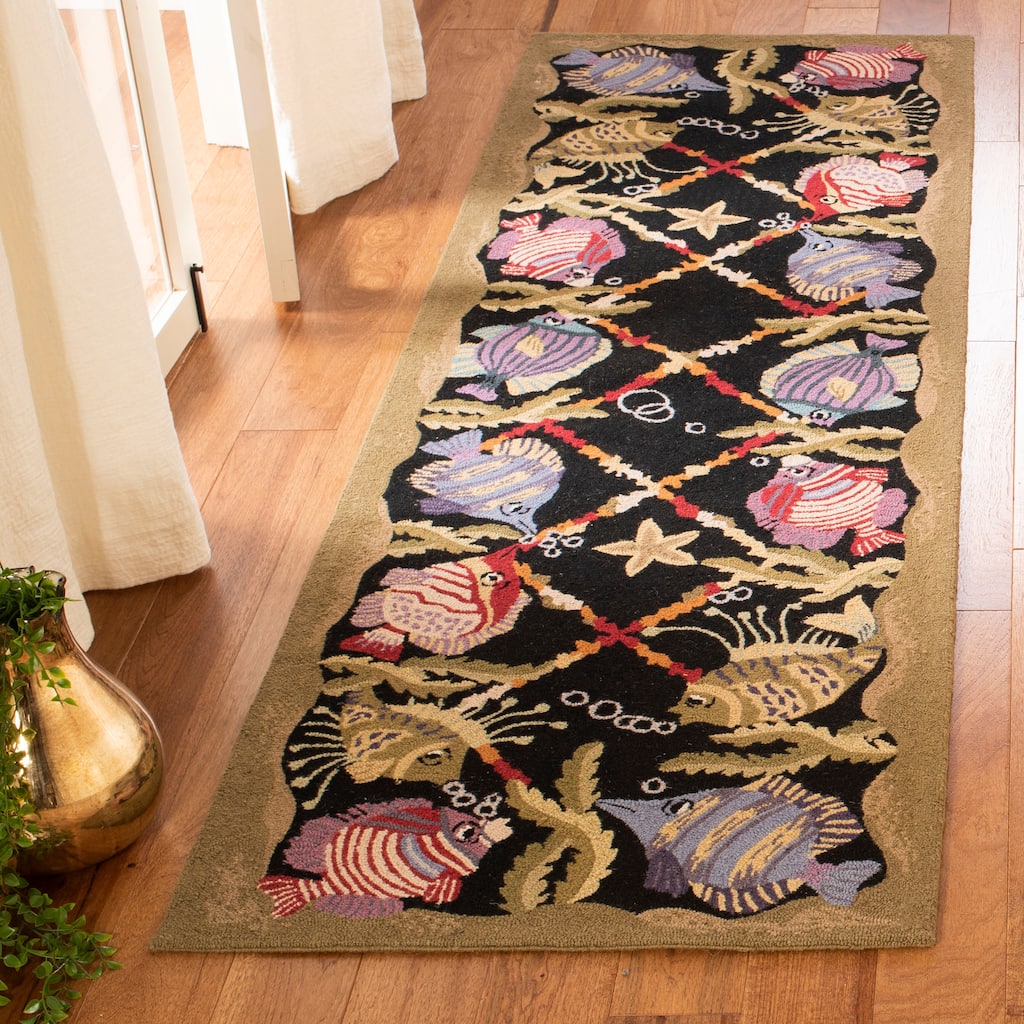 SAFAVIEH Handmade Chelsea Ashlynn French Country Wool Rug