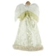 preview thumbnail 3 of 12, 18" Lighted Angel in a Dress Christmas Tree Topper - Warm White Lights