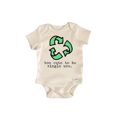 Recycling Recycle Earth Day - Baby Boy Girl Clothes Infant Bodysuit Funny Cute Newborn