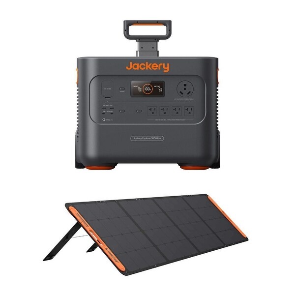 Jackery - Explorer 3000 Pro Portable Power Station with SolarSaga