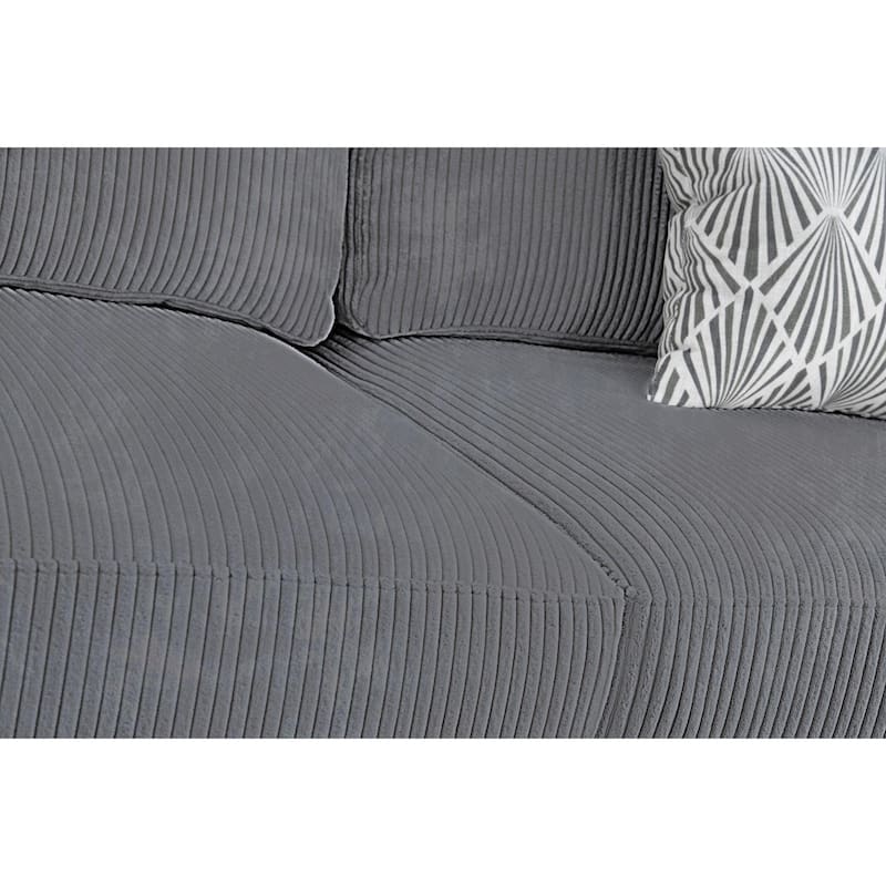 9 PCS Corduroy Flexible Combination Sectional Sofa