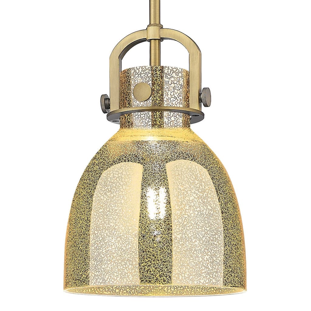 Innovations Lighting 410-1SS-G412-8ME Newton Bell 8" Wide Arched-Frame