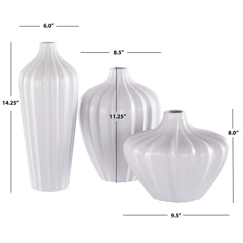 SAFAVIEH Home Clea Ceramic Vase [SET of 3] - 10Wx10Dx14H